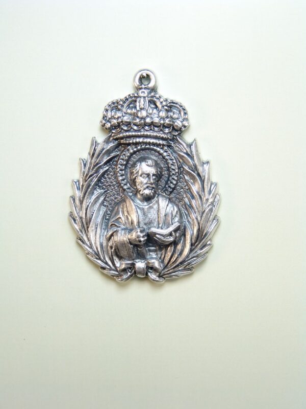 MEDALLAS RELIGIOSAS IMÁGENES RELIEVE "SAN BARTOLOMÃ‰ PALMAS 60 MM"
