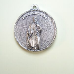 MEDALLAS RELIGIOSAS IMÁGENES RELIEVE "SAN PEDRO APÃ“STOL CIRCULAR 50 MM"