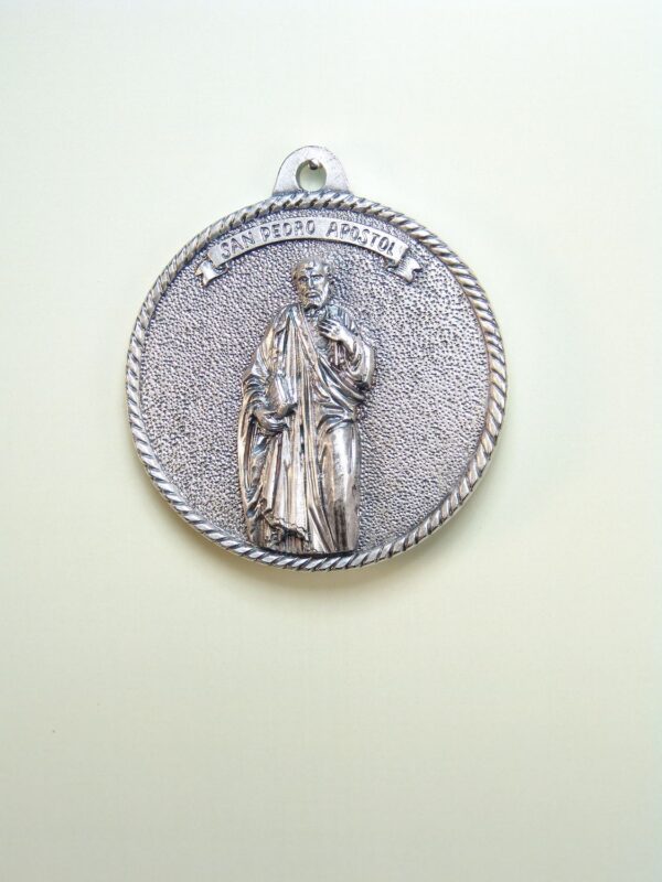 MEDALLAS RELIGIOSAS IMÁGENES RELIEVE "SAN PEDRO APÃ“STOL CIRCULAR 50 MM"