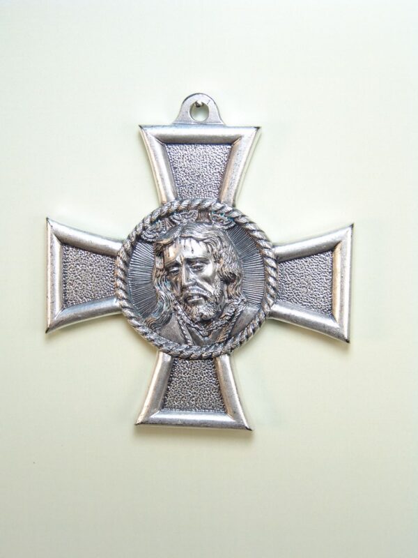 MEDALLAS RELIGIOSAS IMÁGENES RELIEVE "JESUS CAUTIVO ORLA CRUZ TRINITARIA 70 MM"