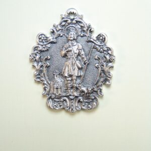 MEDALLAS RELIGIOSAS IMÁGENES RELIEVE "SAN ISIDRO LABRADOR ORLADO 60MM"