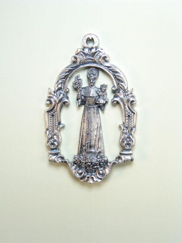 MEDALLAS RELIGIOSAS IMÁGENES RELIEVE "SAN FRANCISCO ORLA CAPILLA 65 MM"