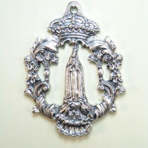 MEDALLAS RELIGIOSAS IMÁGENES RELIEVE "VIRGEN DE FÁTIMA ORLA ACANTO 75 MM"