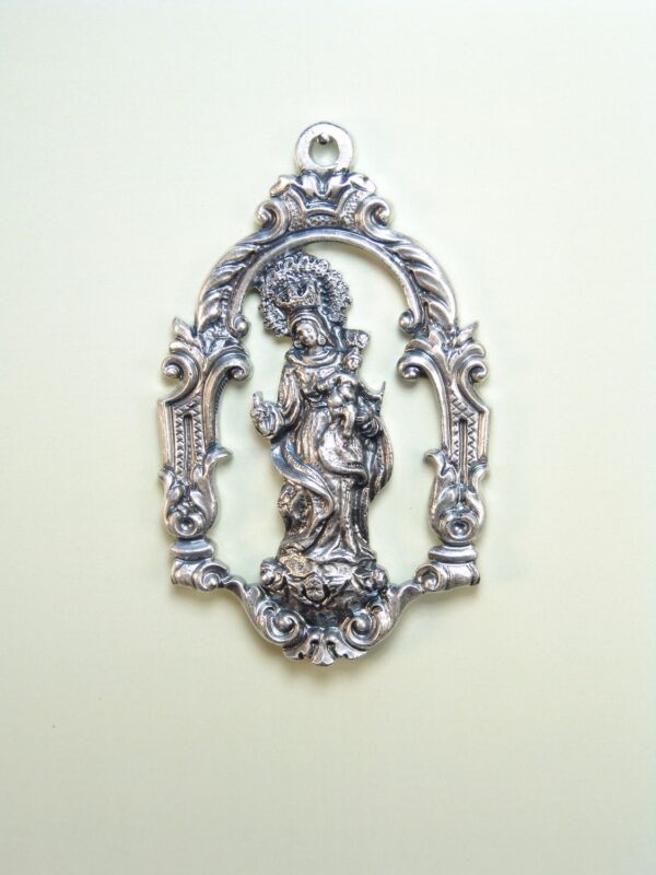 MEDALLAS RELIGIOSAS IMÁGENES RELIEVE "MADRE DE DIOS ORLA CAPILLA 65 MM"