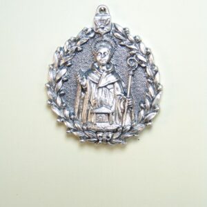 MEDALLAS RELIGIOSAS IMÁGENES RELIEVE "SAN BENITO ORLA OLIVO 55 MM"