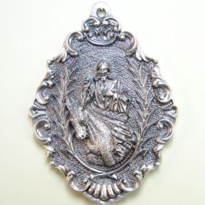 MEDALLAS RELIGIOSAS IMÁGENES RELIEVE "NTRO. PADRE JESUS EN SU TRIUNFAL ENTRADA EN JERUSALÉN 80 MM"