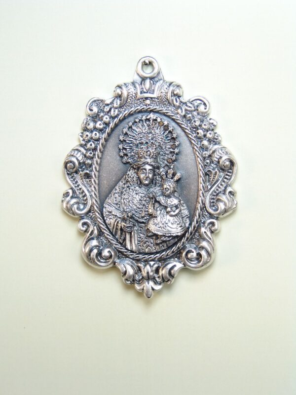 MEDALLAS RELIGIOSAS IMÁGENES RELIEVE "VIRGEN DEL CARMEN ORLA FRUTAL 65 MM"