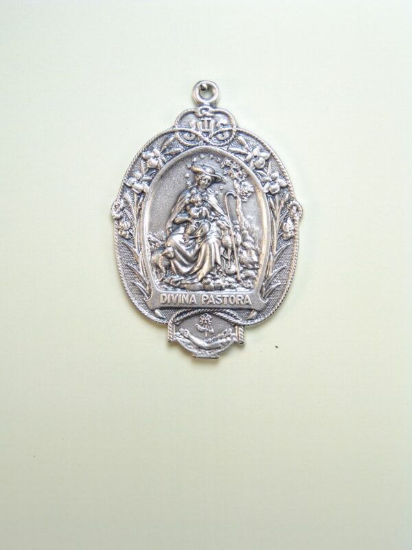 MEDALLAS RELIGIOSAS IMÁGENES RELIEVE "DIVINA PASTORA BAJO RELIEVE 55 MM"