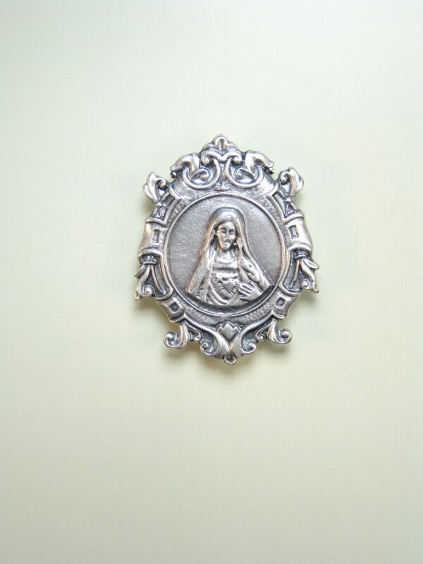 MEDALLAS RELIGIOSAS IMÁGENES RELIEVE "INMACULADO CORAZÓN DE MARIA 50 MM"