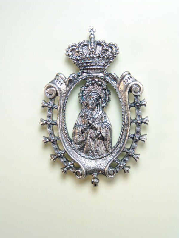 MEDALLAS RELIGIOSAS IMÁGENES RELIEVE "LA DOLOROSA 75 MM"