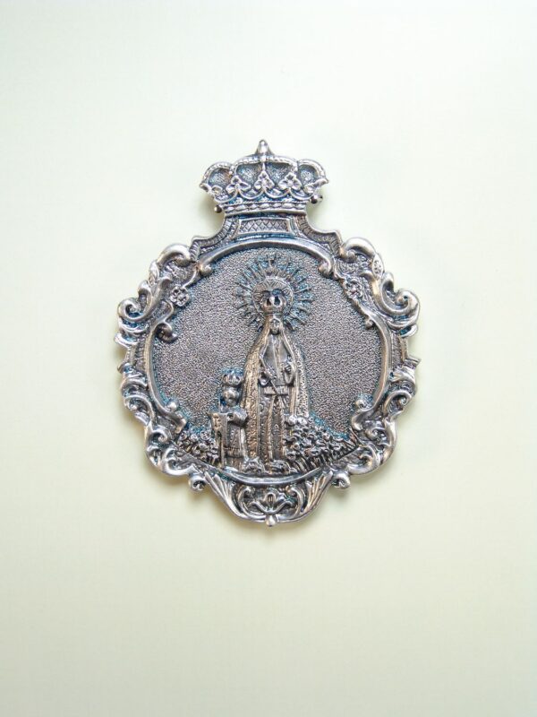 MEDALLAS RELIGIOSAS IMÁGENES RELIEVE "VIRGEN DE NAZARET 70 MM"