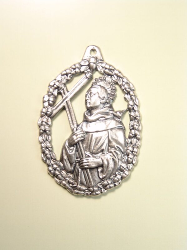 MEDALLAS RELIGIOSAS IMÁGENES RELIEVE "SAN DIEGO ORLA BELLOTAS 70 MM"