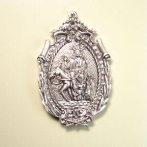 MEDALLAS RELIGIOSAS IMÁGENES RELIEVE "BORRIQUITA ORLA MACIZA 65 MM"