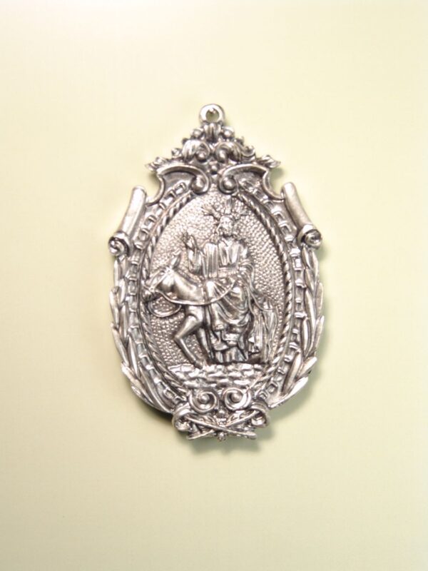 MEDALLAS RELIGIOSAS IMÁGENES RELIEVE "BORRIQUITA ORLA MACIZA 65 MM"
