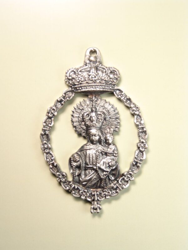 MEDALLAS RELIGIOSAS IMÁGENES RELIEVE "VIRGEN DEL ROSARIO ORLA TOIZON 70 MM"