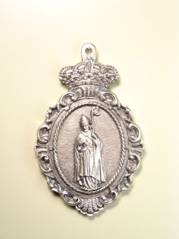 MEDALLAS RELIGIOSAS IMÁGENES RELIEVE "SAN BABILES 80 MM"