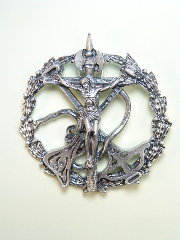 MEDALLAS RELIGIOSAS IMÁGENES RELIEVE "CRISTO DE LA LEGION 80 MM"