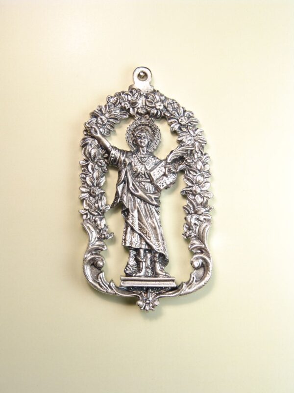 MEDALLAS RELIGIOSAS IMÁGENES RELIEVE "SAN PANCRACIO ORLA CALADA 70 MM"