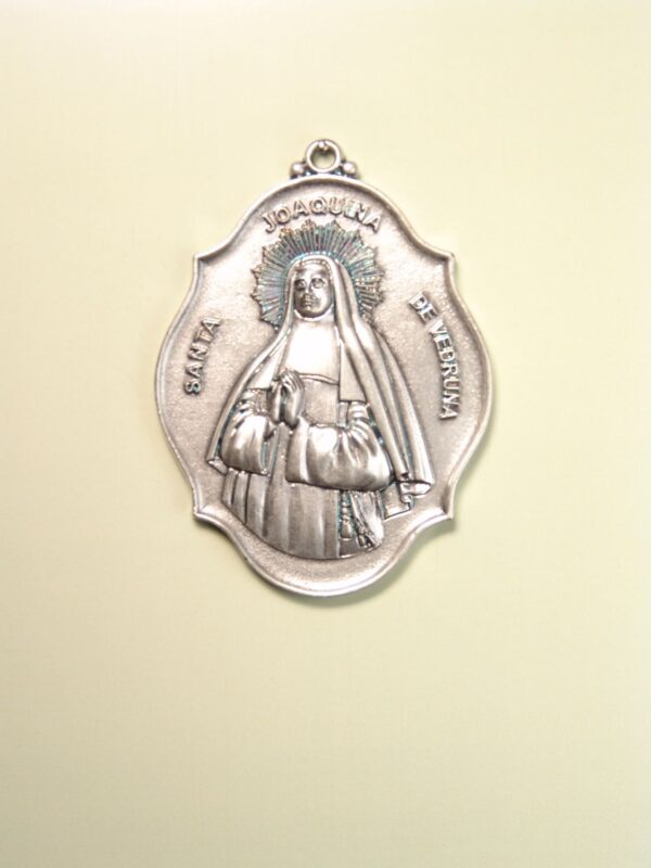 MEDALLAS RELIGIOSAS IMÁGENES RELIEVE "SANTA JOAQUINA DE VEDRUNA 60 MM"