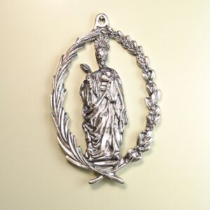 MEDALLAS RELIGIOSAS IMÁGENES RELIEVE "SAN MATEO EVANGELISTA CALADA 70 MM"