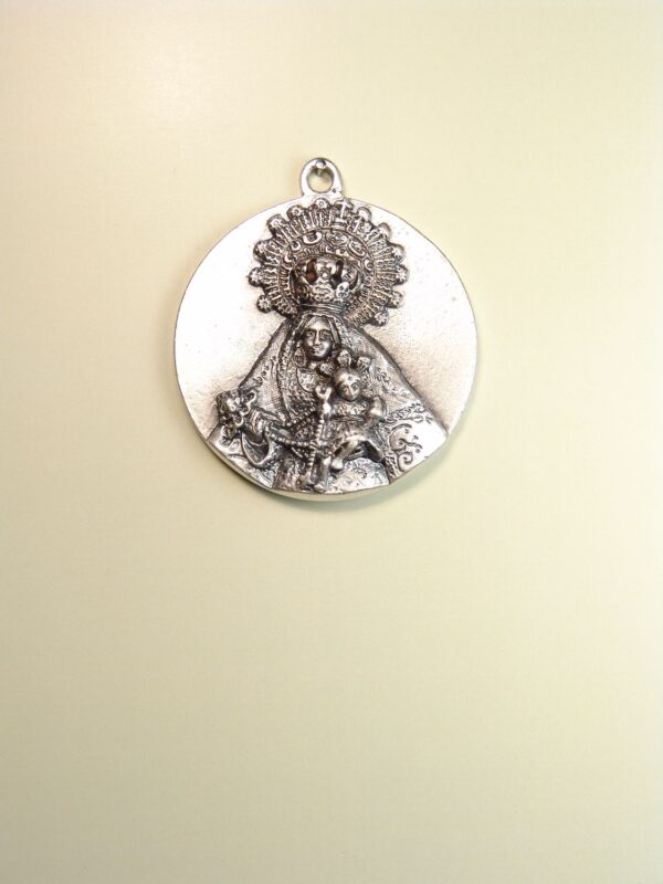 MEDALLAS RELIGIOSAS IMÁGENES RELIEVE "VIRGEN DE LOS REMEDIOS CANTO MONEDA 45 MM"