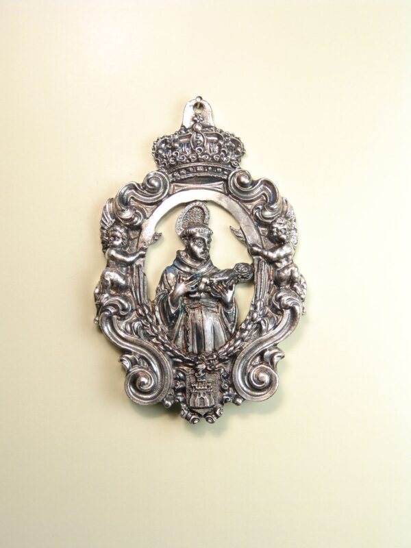 MEDALLAS RELIGIOSAS IMÁGENES RELIEVE "SAN ANTONIO BENDITO 70 MM"