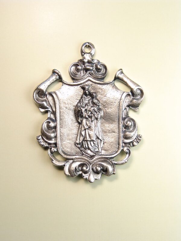MEDALLAS RELIGIOSAS IMÁGENES RELIEVE "VIRGEN DEL CARMEN ORLA MACIZA 65 MM"