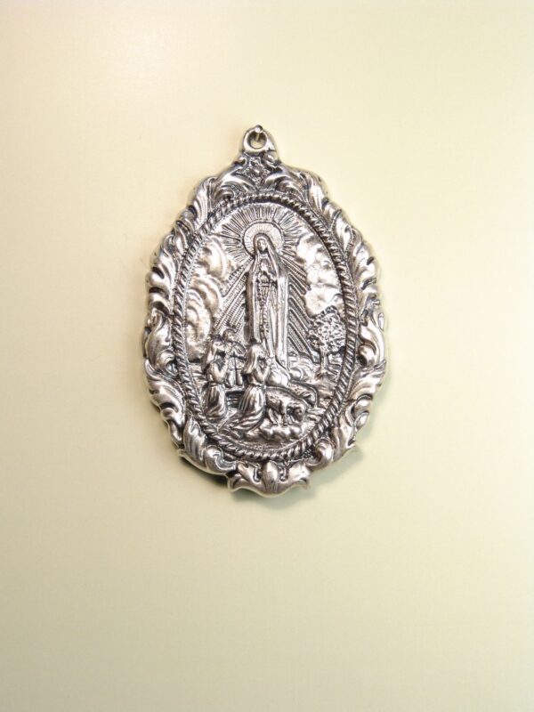 MEDALLAS RELIGIOSAS IMÁGENES RELIEVE "VIRGEN DE FÁTIMA APARICIÓN 60 MM"