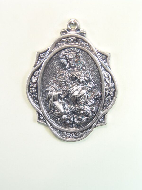 MEDALLAS RELIGIOSAS IMÁGENES RELIEVE "SANTO ROSARIO 60 MM"