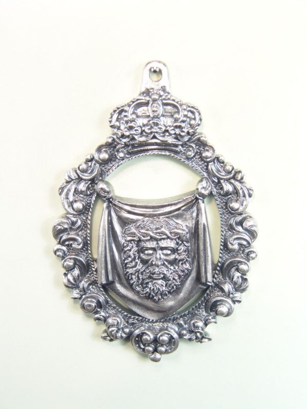 MEDALLAS RELIGIOSAS IMÁGENES RELIEVE "SANTO ROSTRO ORLA BARROCA CALADA 70 MM"