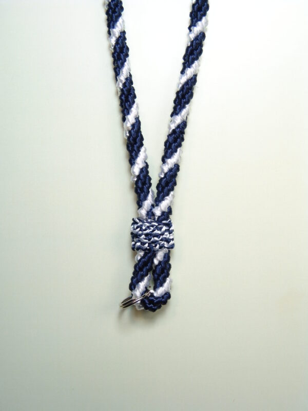 CORDON MEDALLA TRES CABOS "2 AZUL MARINO 1 BLANCO"