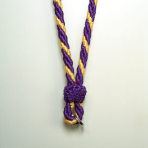 CORDON MEDALLA TRES CABOS "2 MORADO 1 AMARILLO"