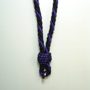 CORDON MEDALLA TRES CABOS "2 NEGRO 1 MORADO"