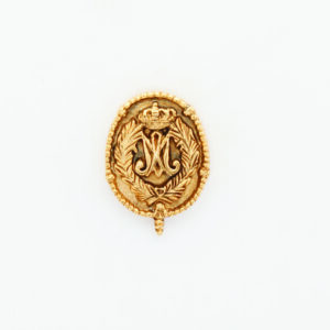 INSIGNIAS RELIGIOSAS HERALDICA RELIEVE"AVE MARIA ORLA DE PALMAS Y SANTO ROSARIO 22 MM ALTURA"