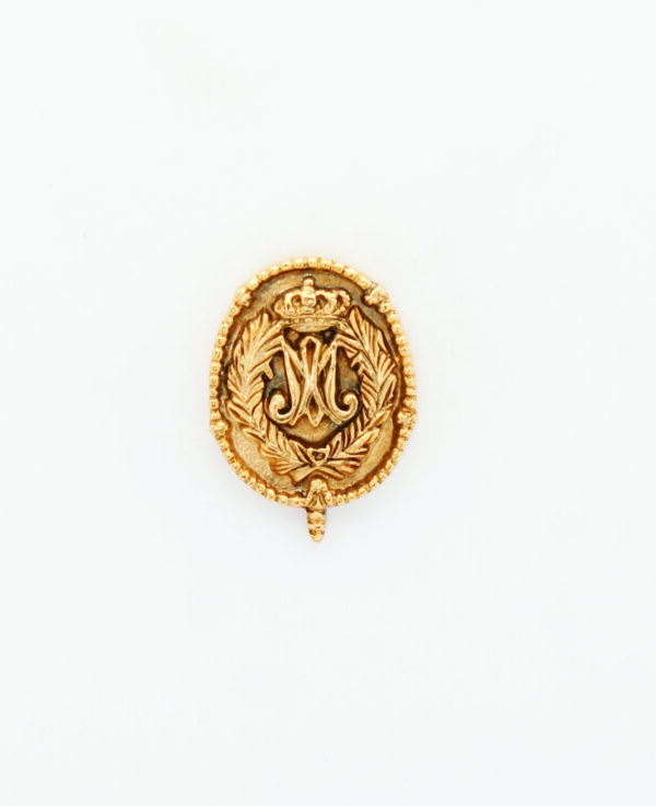 INSIGNIAS RELIGIOSAS HERALDICA RELIEVE"AVE MARIA ORLA DE PALMAS Y SANTO ROSARIO 22 MM ALTURA"