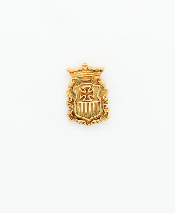 INSIGNIAS RELIGIOSAS HERALDICA RELIEVE"ESCUDO MERCEDARIO 22 MM ALTURA"