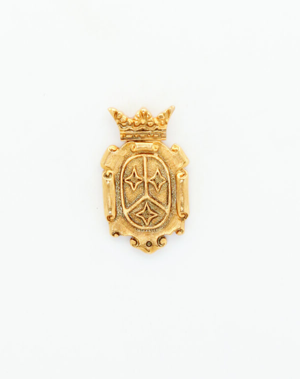 INSIGNIAS RELIGIOSAS HERALDICA RELIEVE"CARTELA ESCUDO CARMELITA 28 MM ALTURA"