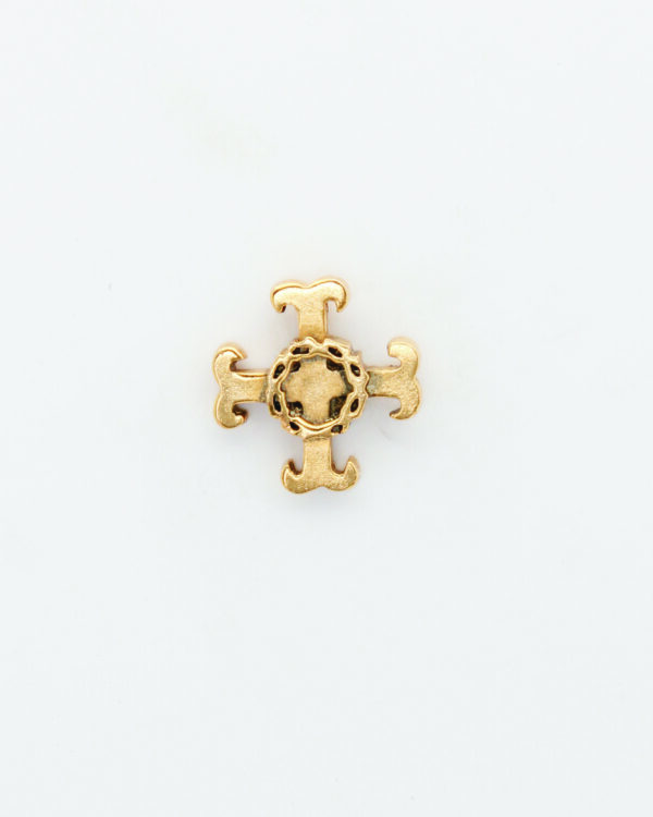 INSIGNIAS RELIGIOSAS HERALDICA RELIEVE"CRUZ TREBOLADA CON CORONA DE ESPINOS 20 MM ALTURA"