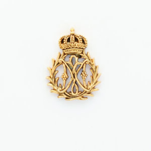 INSIGNIAS RELIGIOSAS HERALDICA RELIEVE "AVE MARIA CORONADA  25 MM ALTURA"