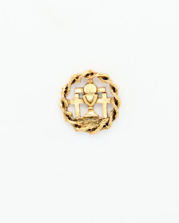 INSIGNIAS RELIGIOSAS HERALDICA RELIEVE "CUERPO DE CRISTO SOBRE MONTE CALVARIO 18 MM ALTURA"