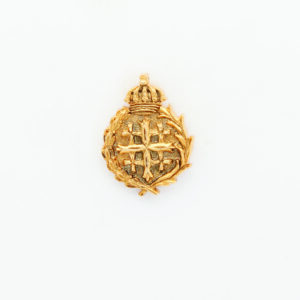 INSIGNIAS RELIGIOSAS HERALDICA RELIEVE "CRUZ SANTO SEPULCRO  22 MM ALTURA"