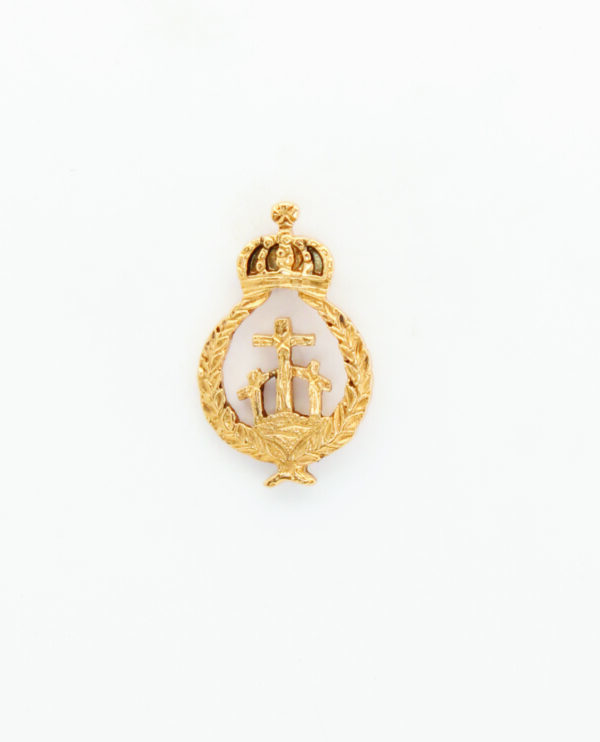 INSIGNIAS RELIGIOSAS HERALDICA RELIEVE "MONTE CALVARIO  24 MM ALTURA"