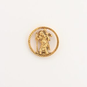INSIGNIAS RELIGIOSAS IMÁGENES RELIEVE "SAN CRISTOBAL ARO CIRCULAR RAYADO 20 MM ALTURA"