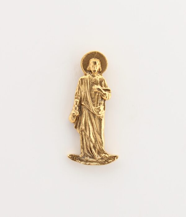 INSIGNIAS RELIGIOSAS IMÁGENES RELIEVE "SAN ISIDRO EL LABRADOR 32 MM ALTURA"