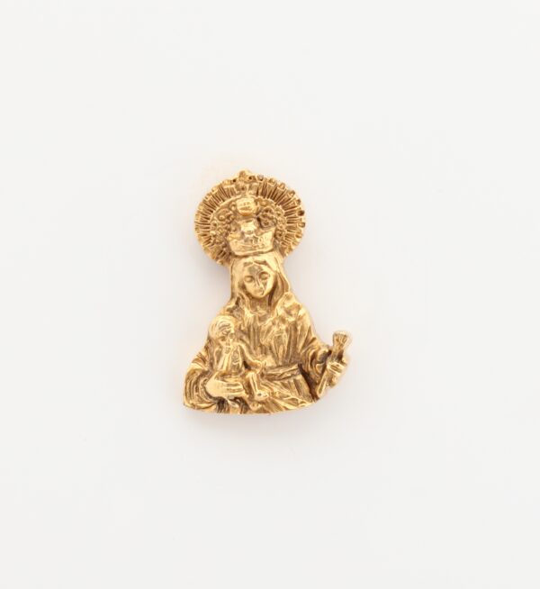 INSIGNIAS RELIGIOSAS IMÁGENES RELIEVE "VIRGEN MARIA CON NIÑO 23 MM ALTURA "