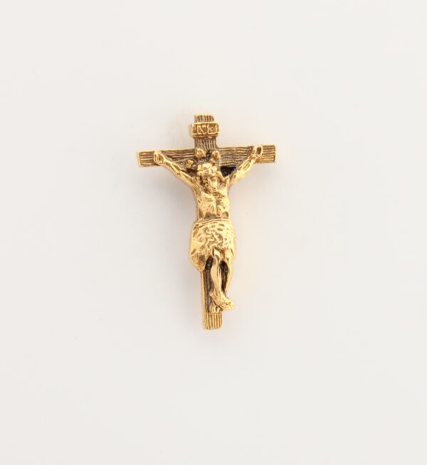 INSIGNIAS RELIGIOSAS IMÁGENES RELIEVE "CRUCIFICADO VOLUMETRICO GOTICO 27 MM ALTURA "
