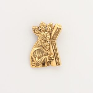 INSIGNIAS RELIGIOSAS IMÁGENES RELIEVE "BUSTO DE JESUS CON LA CRUZ A CUESTA 25 MM ALTURA "