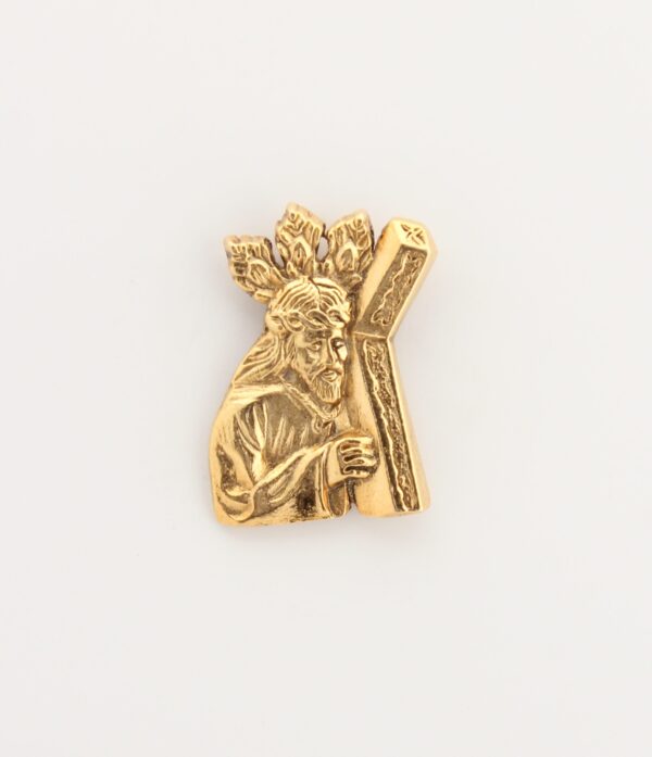 INSIGNIAS RELIGIOSAS IMÁGENES RELIEVE "BUSTO DE JESUS CON LA CRUZ A CUESTA 25 MM ALTURA "