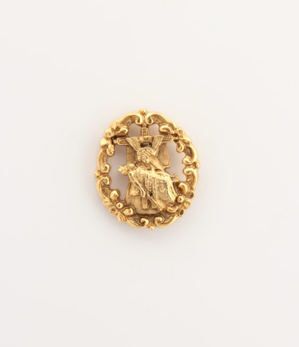 INSIGNIAS RELIGIOSAS IMÁGENES RELIEVE "VIRGEN DE LAS ANGUSTIAS ORLA BARROCA 25 MM ALTURA"