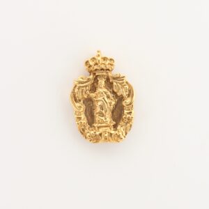 INSIGNIAS RELIGIOSAS IMÁGENES RELIEVE "VIRGEN COMPLETA ORLA CON CORONA 22 MM ALTURA"